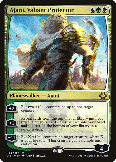 Ajani, Valiant Protector highlighted card art