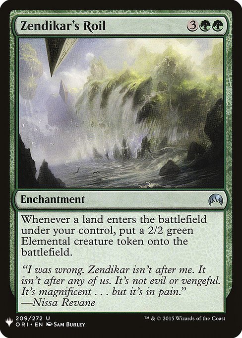 Zendikar's Roil from The List