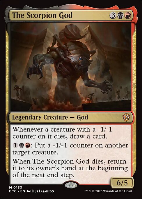 The Scorpion God from Lorwyn Eclipsed Commander