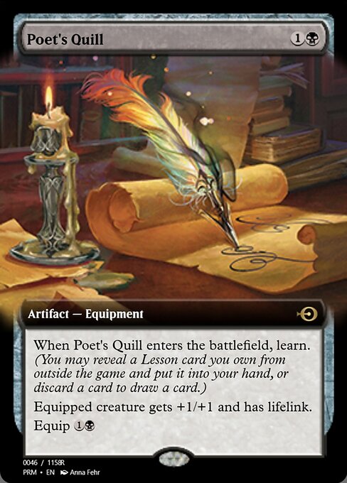 Poet's Quill highlighted card art