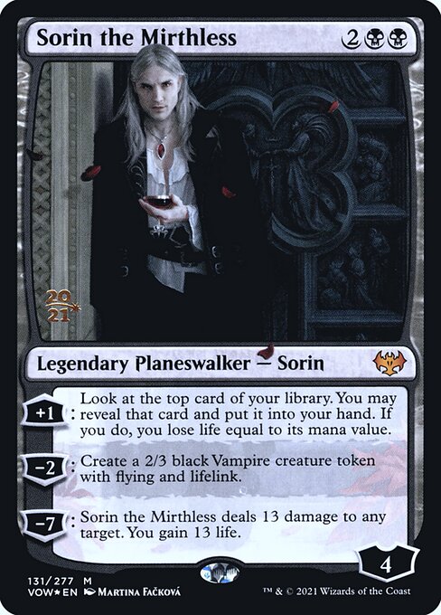 Sorin the Mirthless from Innistrad: Crimson Vow Promos