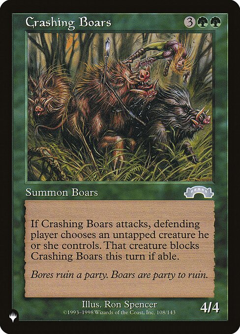 Crashing Boars highlighted card art