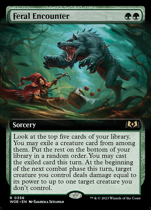Feral Encounter from Wilds of Eldraine
