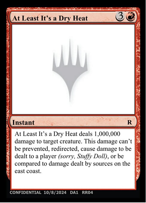 At Least It's a Dry Heat highlighted card art