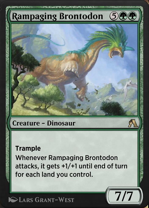 Rampaging Brontodon from Arena Beginner Set