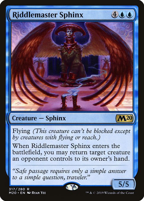 Riddlemaster Sphinx from Core Set 2020