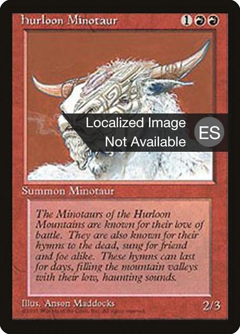 Hurloon Minotaur from Fourth Edition Foreign Black Border