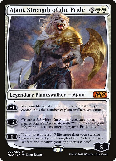 Ajani, Strength of the Pride from Core Set 2020