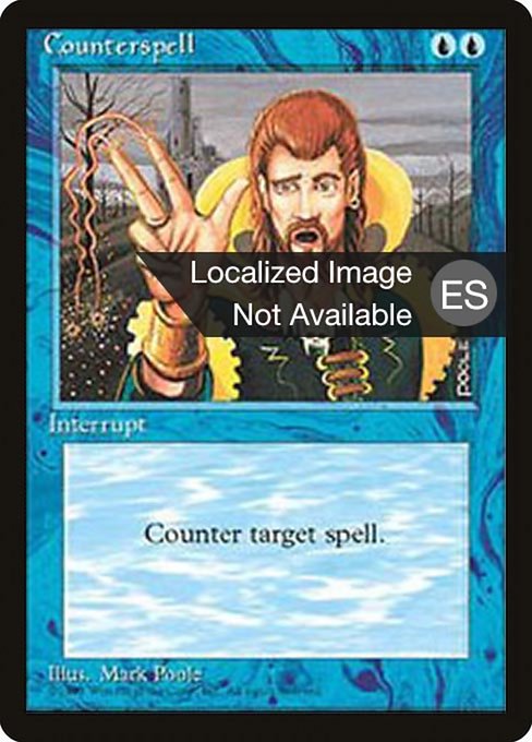 Counterspell from Fourth Edition Foreign Black Border