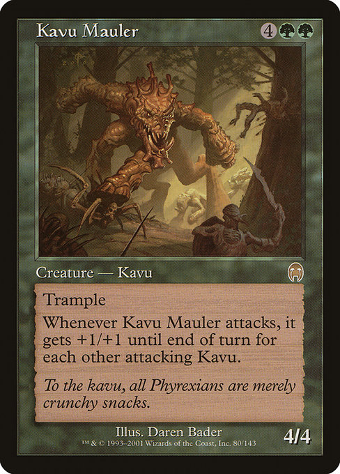 Kavu Mauler highlighted card art