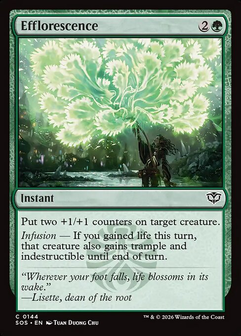 Efflorescence from Secrets of Strixhaven