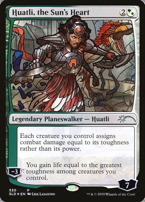 Huatli, the Sun's Heart highlighted card art