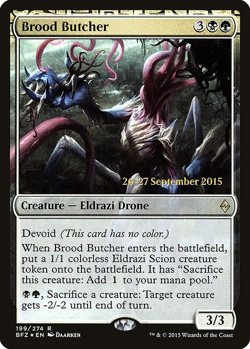 Brood Butcher from Battle for Zendikar Promos
