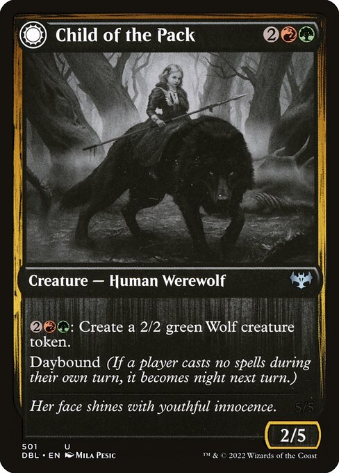 Child of the Pack // Savage Packmate from Innistrad: Double Feature