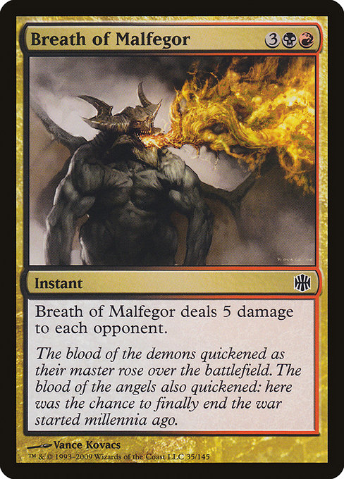 Breath of Malfegor from Alara Reborn