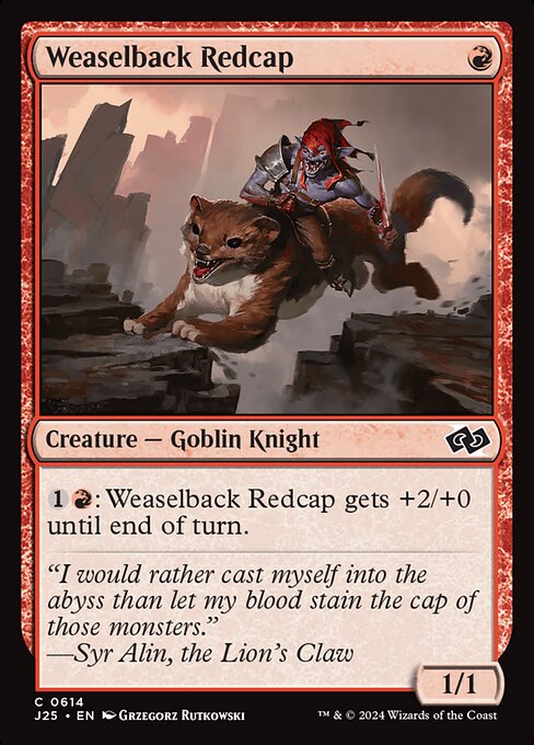 Weaselback Redcap highlighted card art