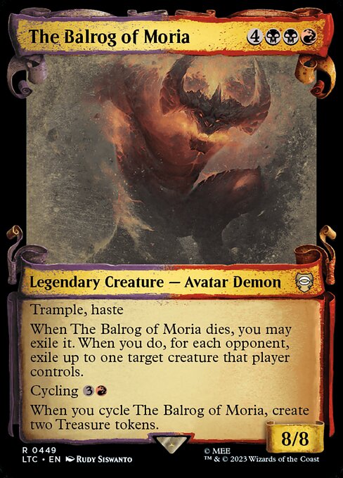 The Balrog of Moria highlighted card art
