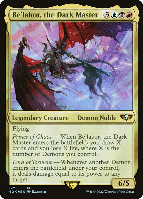 Be'lakor, the Dark Master from Warhammer 40,000 Commander