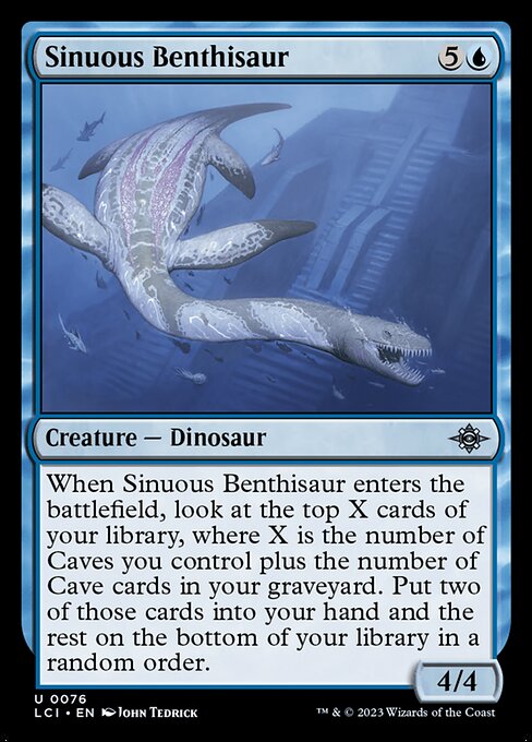 Sinuous Benthisaur highlighted card art