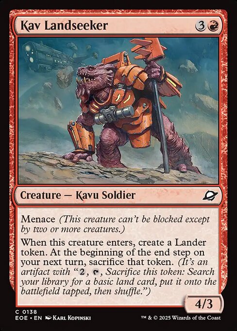 Kav Landseeker highlighted card art