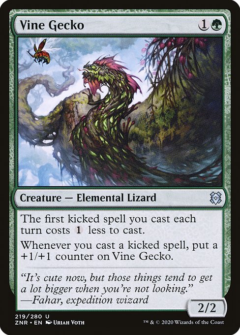 Vine Gecko highlighted card art