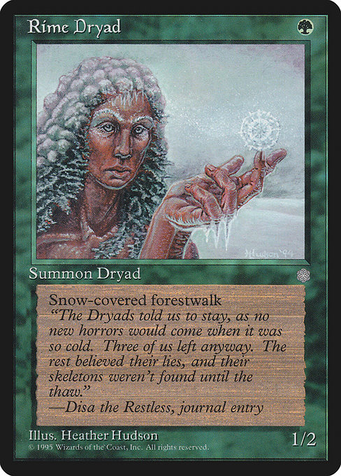 Rime Dryad highlighted card art