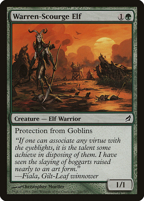 Warren-Scourge Elf highlighted card art