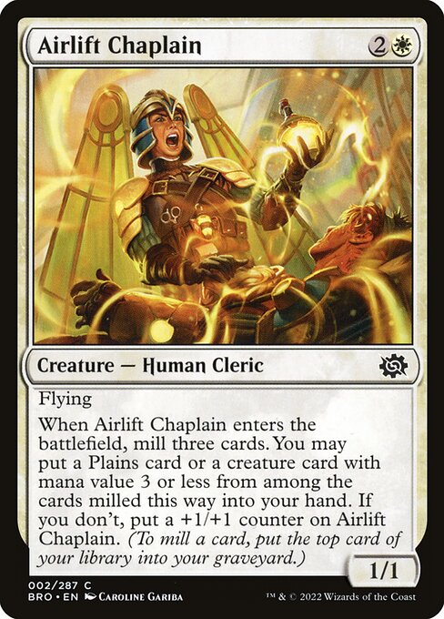Airlift Chaplain highlighted card art