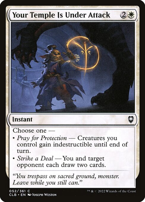 Your Temple Is Under Attack highlighted card art