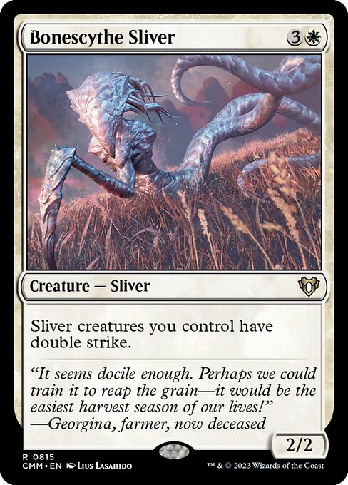 Bonescythe Sliver highlighted card art