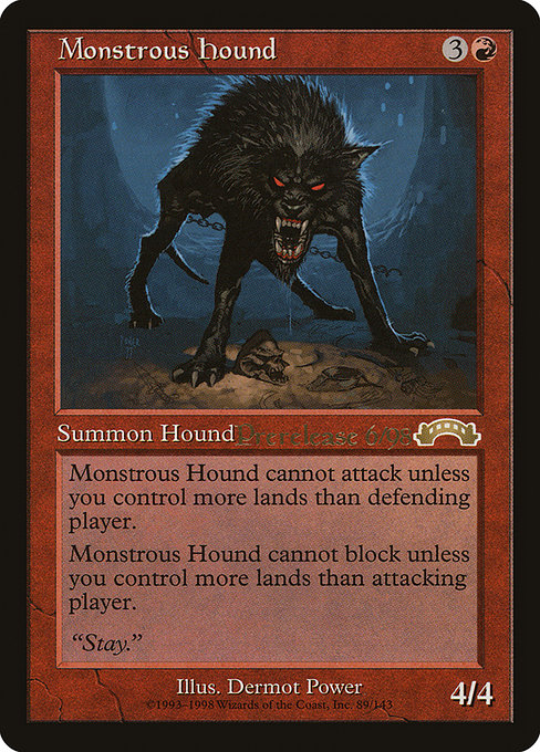 Monstrous Hound from Exodus Promos