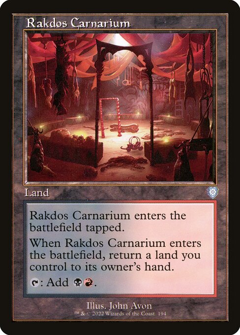 Rakdos Carnarium from The Brothers' War Commander