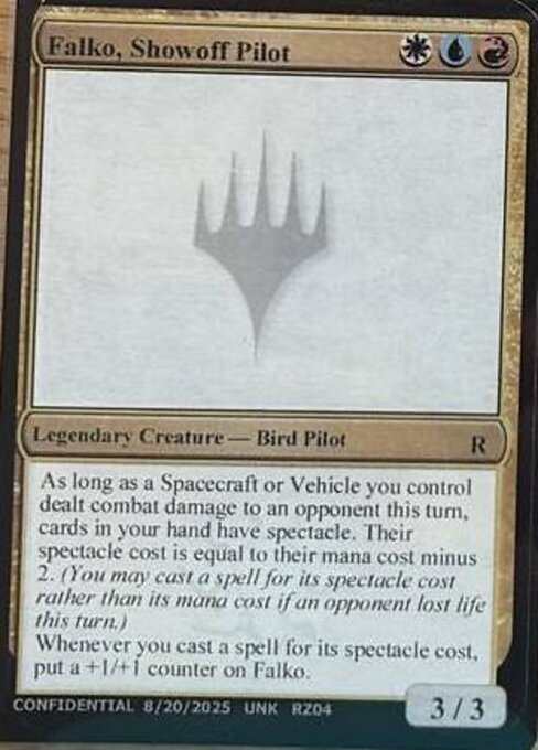 Falko, Showoff Pilot highlighted card art