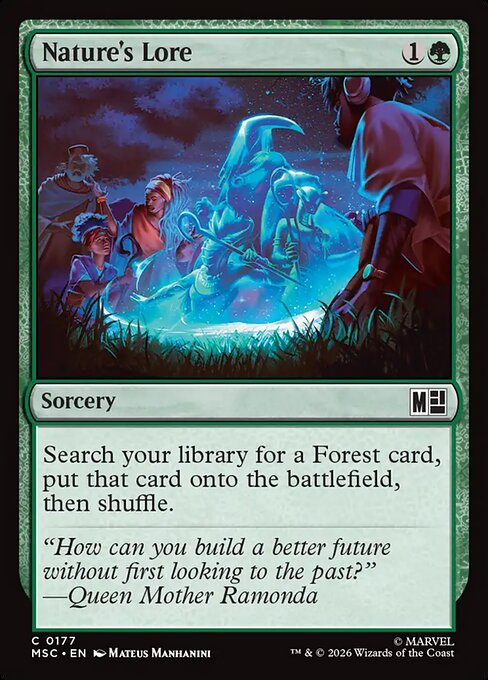 Nature's Lore highlighted card art
