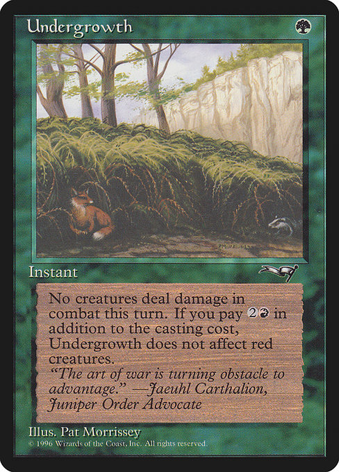 Undergrowth highlighted card art