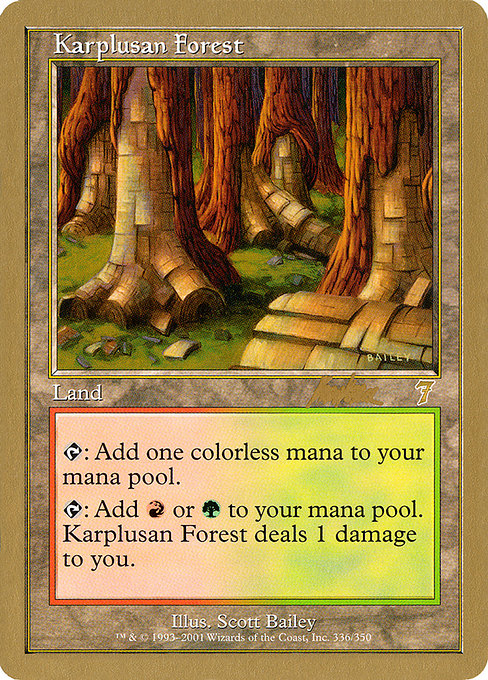 Karplusan Forest from World Championship Decks 2002