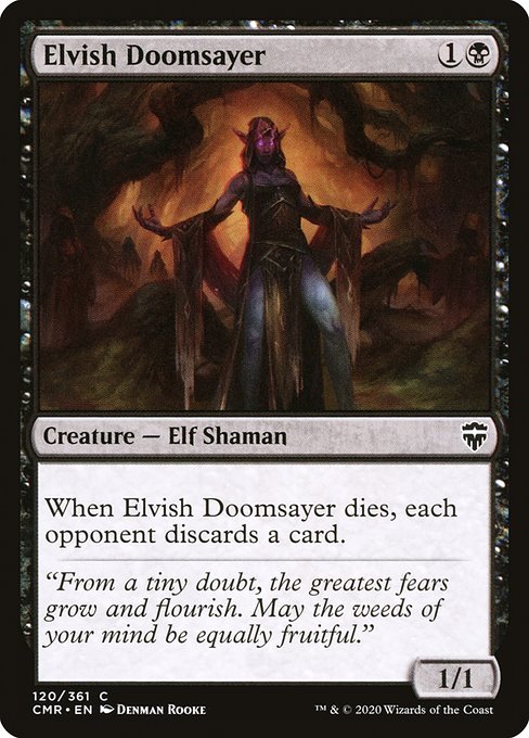 Elvish Doomsayer highlighted card art