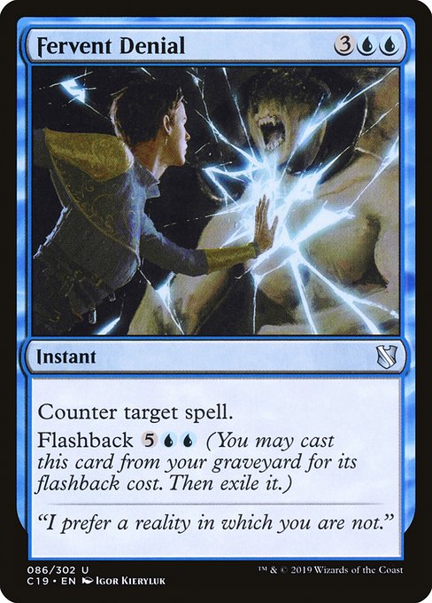 Fervent Denial highlighted card art