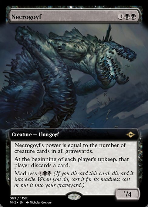 Necrogoyf highlighted card art
