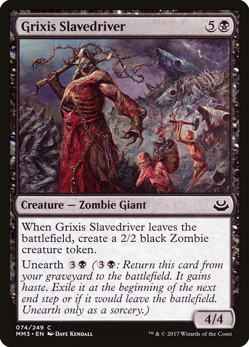 Grixis Slavedriver from Modern Masters 2017