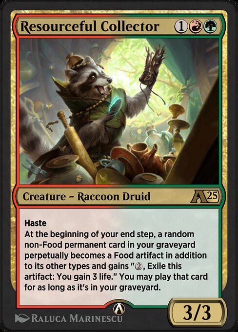 Resourceful Collector highlighted card art