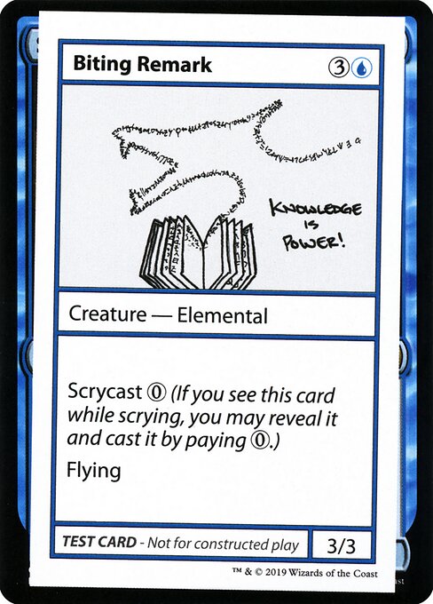Biting Remark highlighted card art