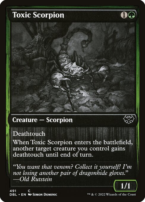 Toxic Scorpion highlighted card art