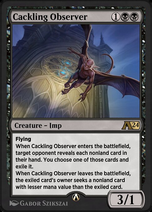 Cackling Observer highlighted card art
