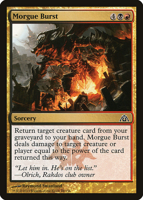 Morgue Burst highlighted card art