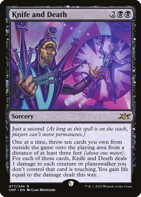Knife and Death highlighted card art