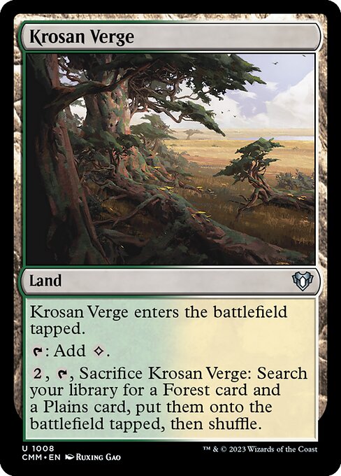 Krosan Verge from Commander Masters
