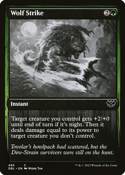 Wolf Strike highlighted card art