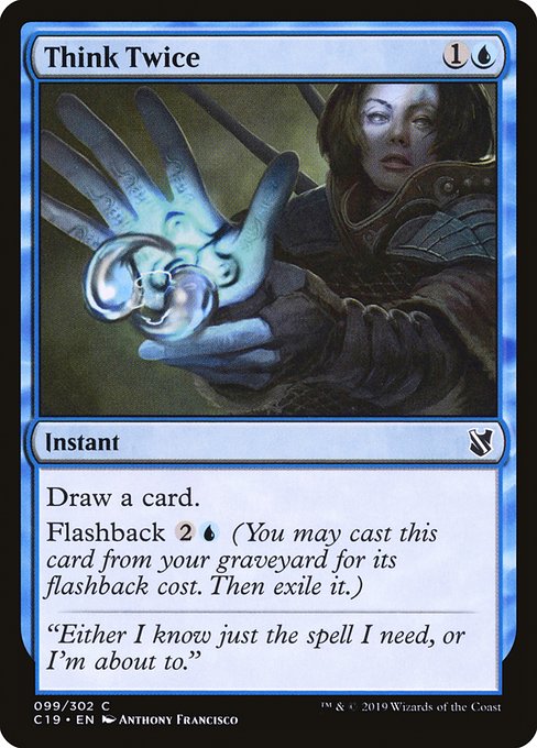 Think Twice from Commander 2019