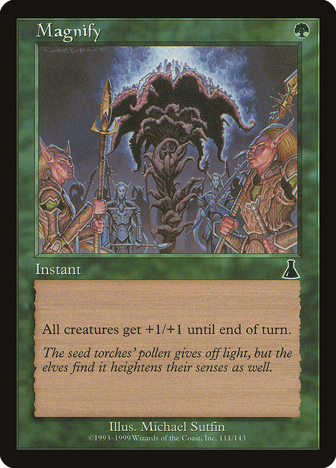 Magnify highlighted card art